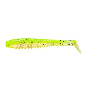 AWARUNA DUN - CHARTREUSE PEPPER PEARL GOLD & BLACK FLK - 10cm