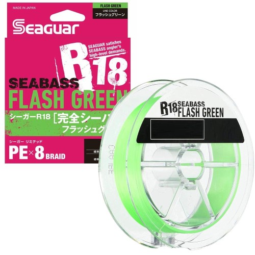 SEAGUAR R18 COMPLETE SEABASS FLASH GREEN - #1.0 - 150m