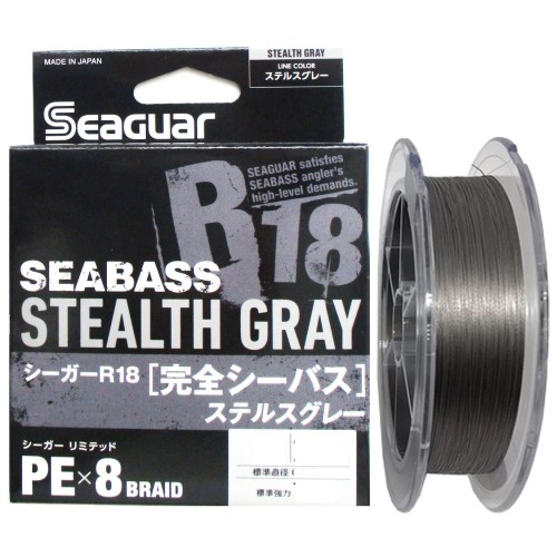 SEAGUAR R18 COMPLETE SEABASS STEALTH GRAY - #1.2 - 150m