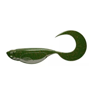 EMBRION TWIST TAIL - MOTOR OIL GREEN - 5CM