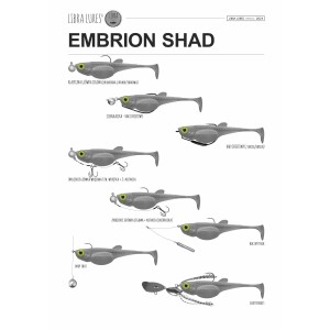 EMBRION SHAD - BLOOD - 5CM
