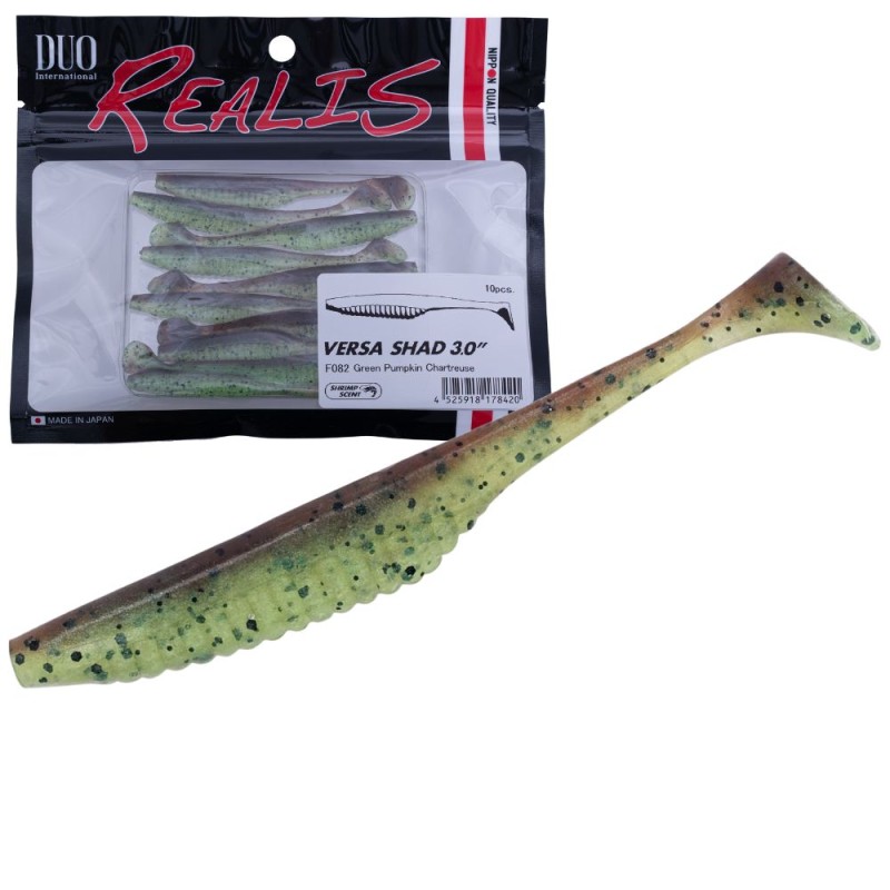 VERSA SHAD - GREEN PUMPKIN CHARTREUSE - 7,5cm