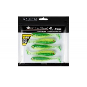 ADUSTA PENTA SHAD - GREEN CHARTREUSE SEED SHINER - 10cm