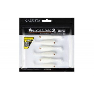 ADUSTA PENTA SHAD - WHITE GLOW - 7,5cm