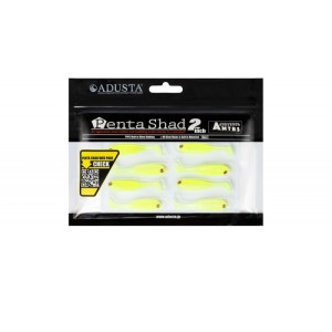 ADUSTA PENTA SHAD - CHARTREUSE WHITE - 5cm