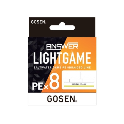 GOSEN ANSWER - LIGHT GAME - PE X8 - 0.4PE - 150m