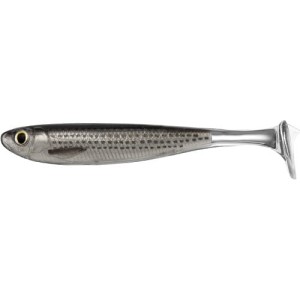 SLOW - ROLL MULLET PADDLE TAIL - SILVER BLACK - 10cm