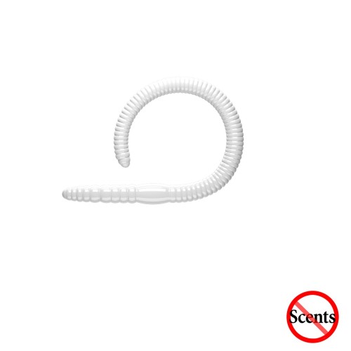 FLEX WORM JUNIOR - WHITE - 6,5cm