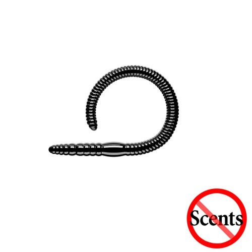 FLEX WORM JUNIOR - BLACK - 6,5cm