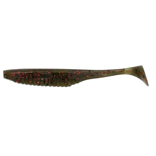 VERSA SHAD - GREEN PUMPKIN RED FLAKE - 7,5cm
