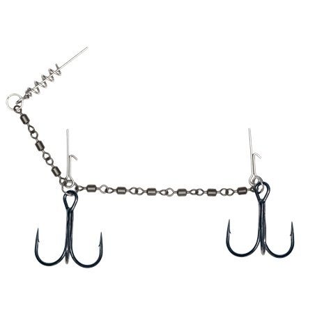 DOZBROJKA DWUKOTWICOWA WIELOKRĘTLIKOWA HYPER STRONG STINGER RIG  - #2/0 - 12,5cm