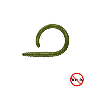 FLEX WORM JUNIOR - OLIVE - 6,5cm