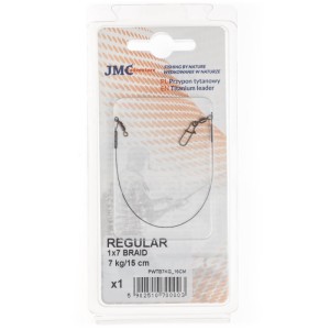 PRZYPON Z PLECIONKI TYTANOWEJ - 9kg - 35cm