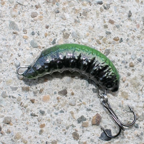 ROBAL - CZARNO ZIELONY - S - 3,5cm