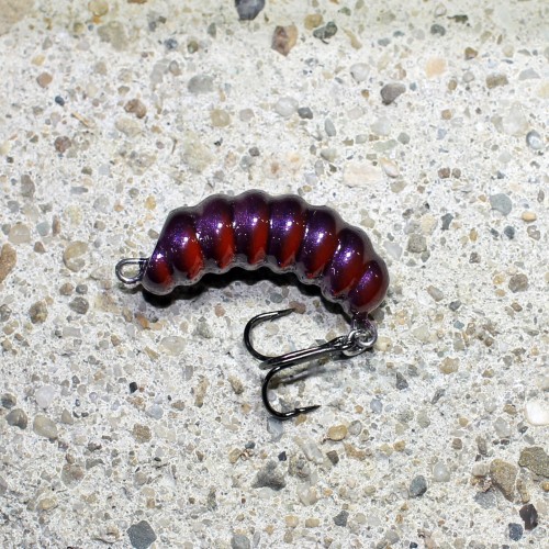 GĄŚIENICZKA - FIOLETOWO CZERWONA - F - 3,2cm