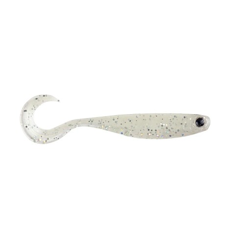 MEZASHI CROSS CURLY TAIL - PEARL WHITE - 9cm