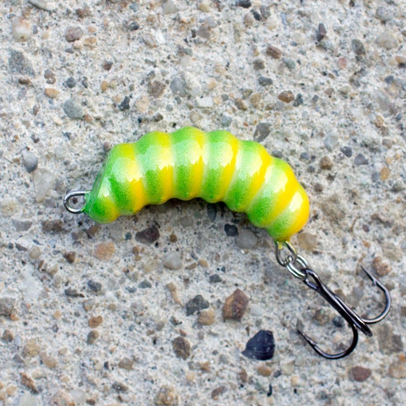 GĄŚIENICZKA - ŻÓŁTO ZIELONA - F - 3,2cm