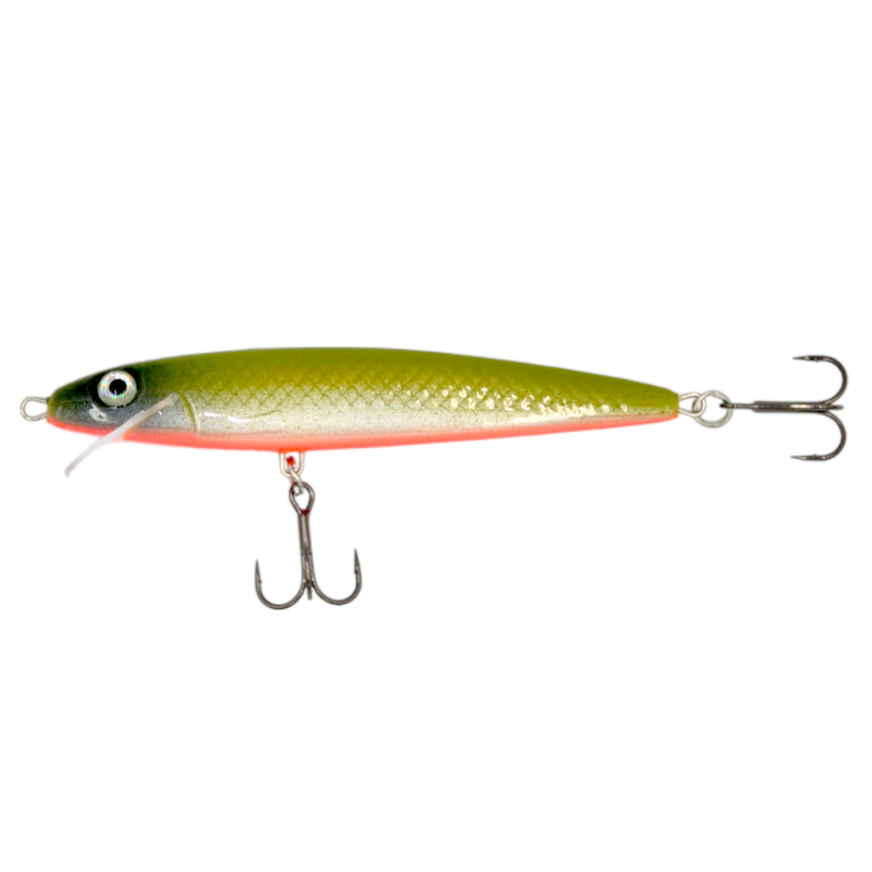 ZANDER SLIM - F - GREEN RED - 10cm