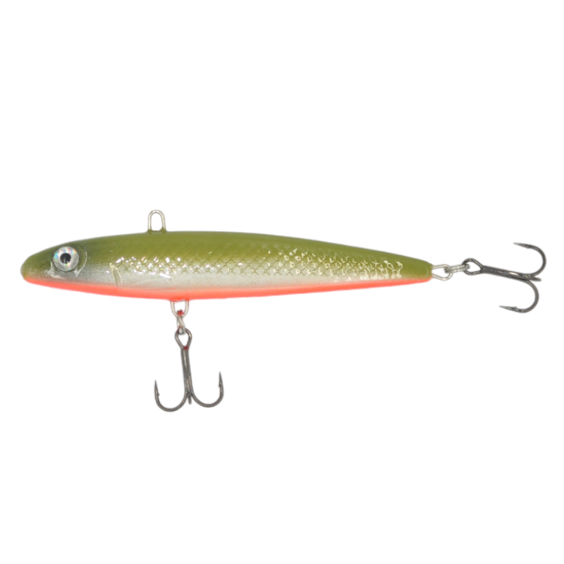 SLIM MINNOW - S - GREEN RED - 10cm