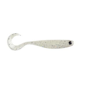 MEZASHI CROSS CURLY TAIL - PEARL WHITE - 9cm