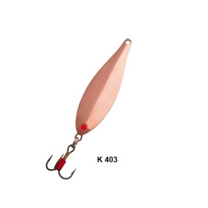 BŁYSTKA PODLODOWA K403 - SREBRNO MOSIĘŻNA - 4,2cm - 4,25g