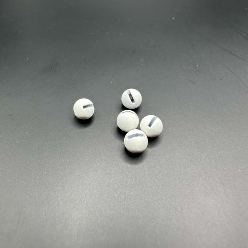 WHITE TUNGSTEN BEADS - 1,21g - 1 pc