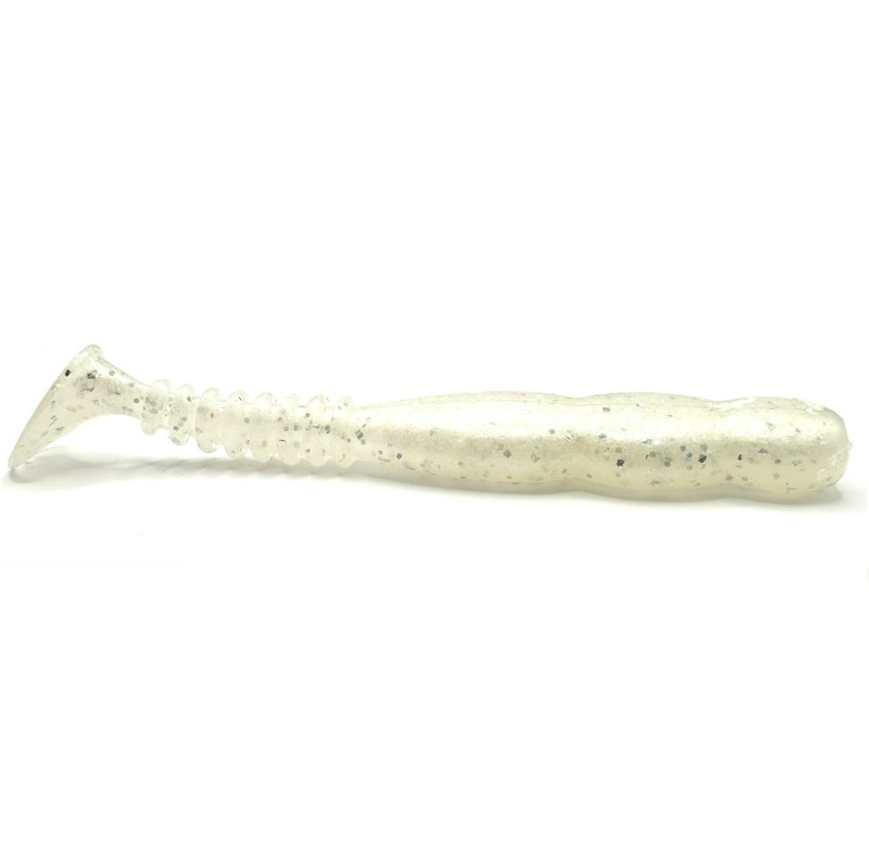 FAT ROCKVIBE SHAD - CLEAR PEARL SILVER - 10cm