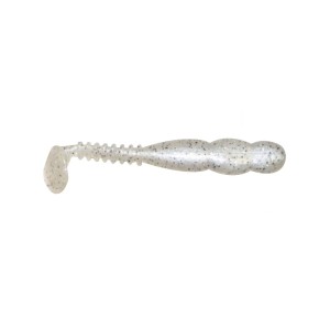 FAT ROCKVIBE SHAD - CLEAR PEARL SILVER/BLACK - 10cm