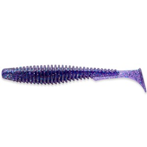 U-SHAD - DARK VIOLET PEACOCK & SILVER - 5cm