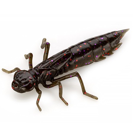 DRAGONFLY - GREEN PUMPKIN BROWN/RED & PURPLE - 2cm